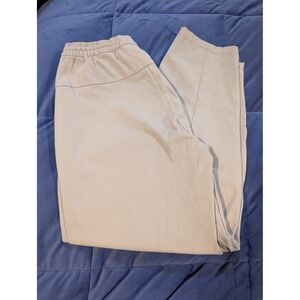 Lululemon‎ Lab High Rise Cuffed Tapered Trousers Womens 6 Light Vapor Elastic